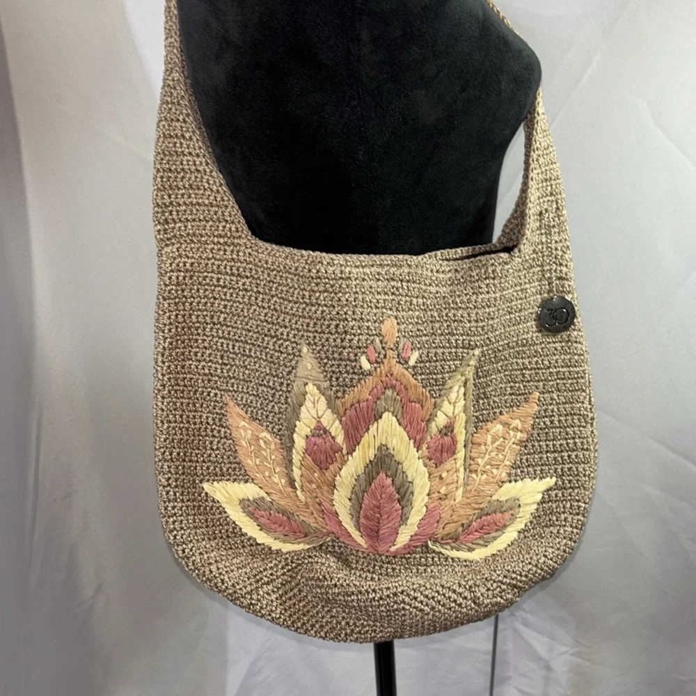 The SAK Limited Edition Crochet Lotus 120 Hobo Bag - Picture 3 of 9